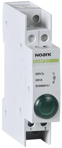 LAMPKA SYGNALIZACYJNA, 230V AC/DC, 1 ZIELONY Ex9PD1g Noark 102443 -1855456