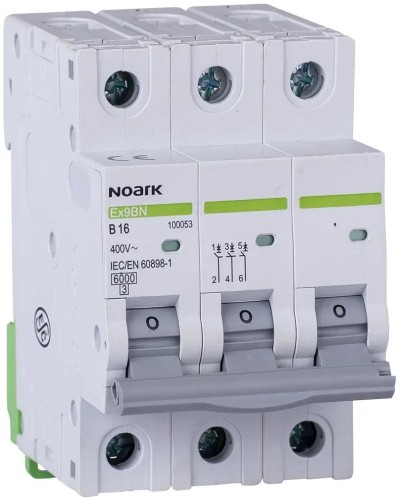 WYŁĄCZNIK NADPRĄDOWY 6 KA, B, 16A, 3P, Ex9BN 3P B16 Noark 100053 -1855474