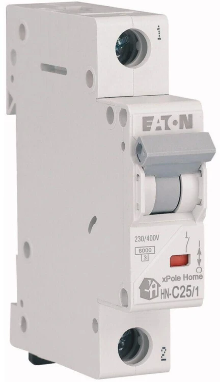 EATON WYŁĄCZNIK NADPRĄDOWY C 25A 1P 1M 6KA HN-C25/1-1948196