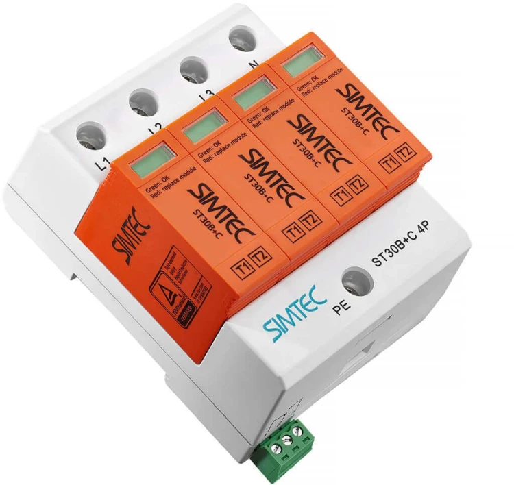 SIMTEC ST30 85201010 - Ogranicznik przepięć T1+T2 4P 30kA 275V-1921205