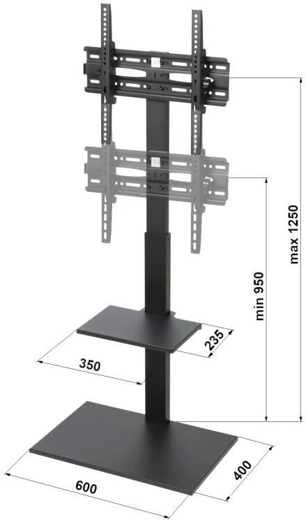 UCHWYT DO TELEWIZORA LUB MONITORA BRATECK-FS22-44TP-1563305
