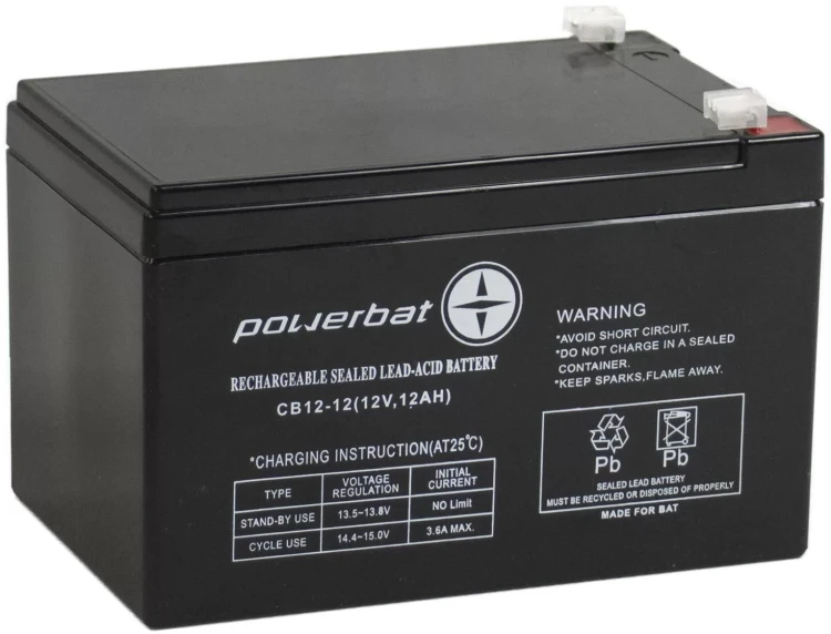 Akumulator AGM POWERBAT CB 12V 12Ah-1933973