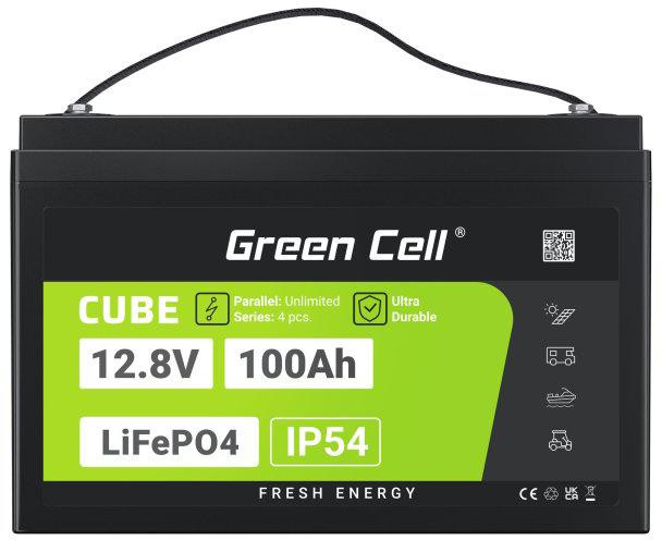 AKUMULATOR LITOWO-ŻELAZOWO-FOSFORANOWY LiFePO4 Green Cell Cube 12.8V 100Ah LFPGC12V100AH-1917546
