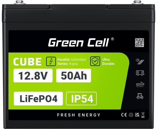 AKUMULATOR LITOWO-ŻELAZOWO-FOSFORANOWY LiFePO4 Green Cell Cube 12.8V 50Ah LFPGC12V50AH-1853380