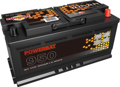 Akumulator AGM samochodowy START-STOP POWERBAT L6 12 V 105 Ah-1947692