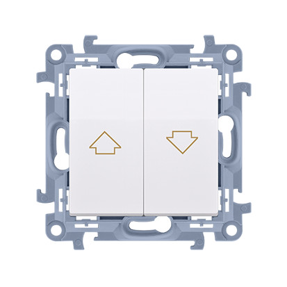 KONTAKT SIMON 10 MODUŁ BIAŁY PRZYCISK ŻALUZJOWY "STRZAŁKA" ZACISKI ŚRUBOWE 10A 250V-1953657
