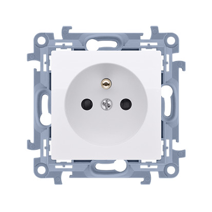 KONTAKT SIMON 10 MODUŁ BIAŁY GNIAZDO 1X Z/U Z PRZESŁONAMI SZYBKOZŁĄCZA 16A 250V-1953659