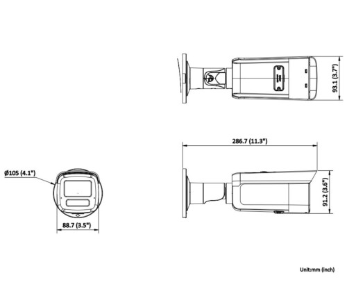 KAMERA IP DS-2CD2T46G2H-IS2U/SL(2.8MM)(EF) Smart Hybrid Light AcuSense - 4Mpx Hikvision-1971973