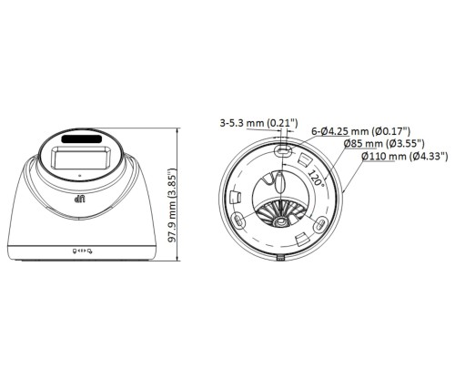 KAMERA HD-TVI DS-2CE78D0T-LTS(2.8MM) Smart Hybrid Light - 1080p Hikvision-1789495