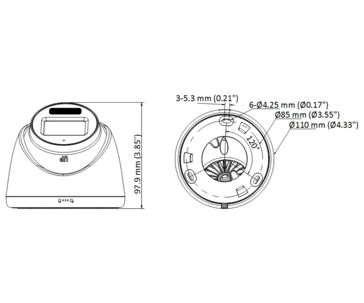 KAMERA HD-TVI DS-2CE78D0T-LTS(2.8MM) Smart Hybrid Light - 1080p Hikvision-1789495
