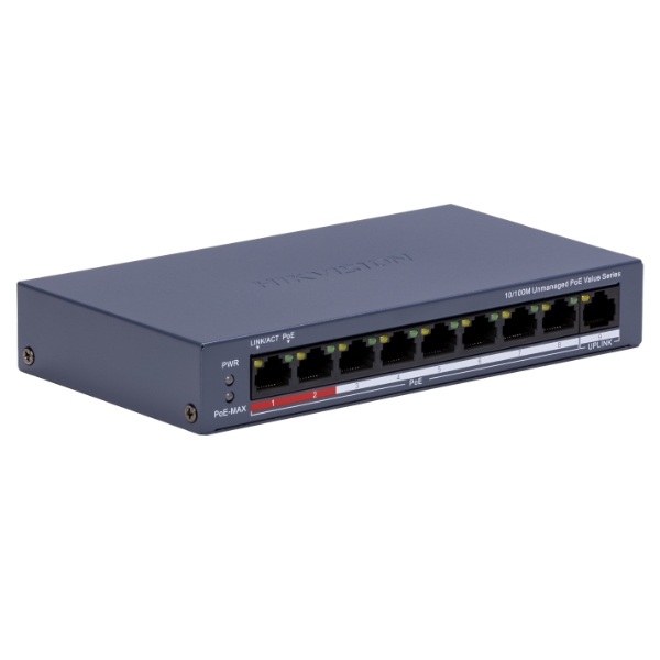 SWITCH POE DS-3E0109P-E/M(C) 8-PORTOWY + 1X UPLINK Hikvision-1954908