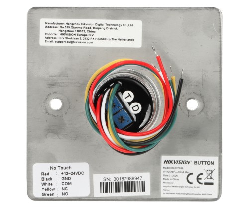 BEZDOTYKOWY PRZYCISK OTWARCIA DRZWI DS-K7P03A Hikvision-1971226