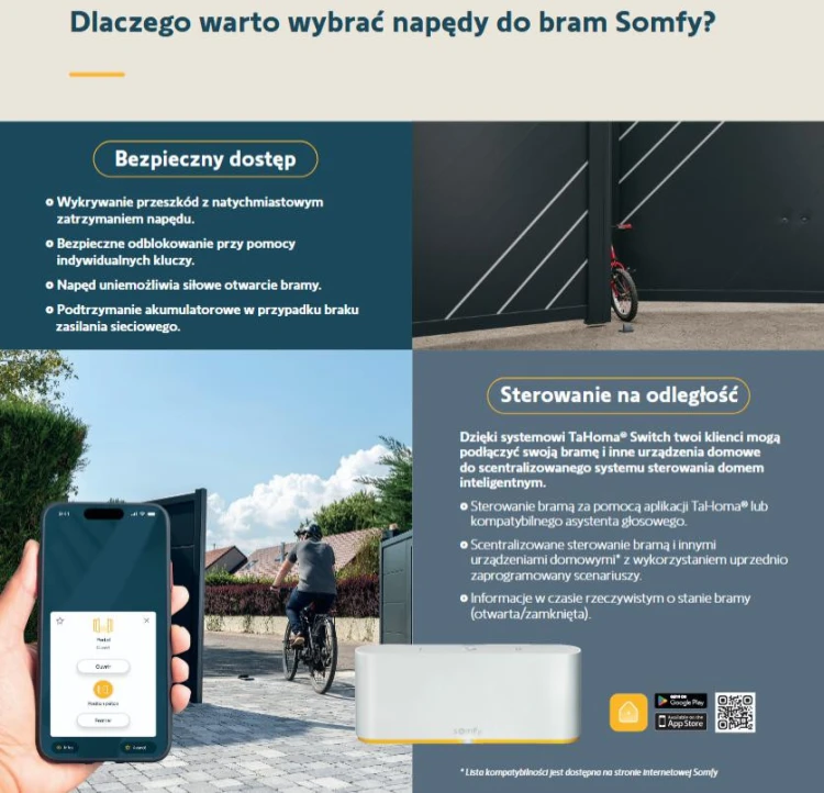 Zestaw Somfy Elixo 3S+ IO Comfort Pack do 600kg bram przesuwnych-1953116