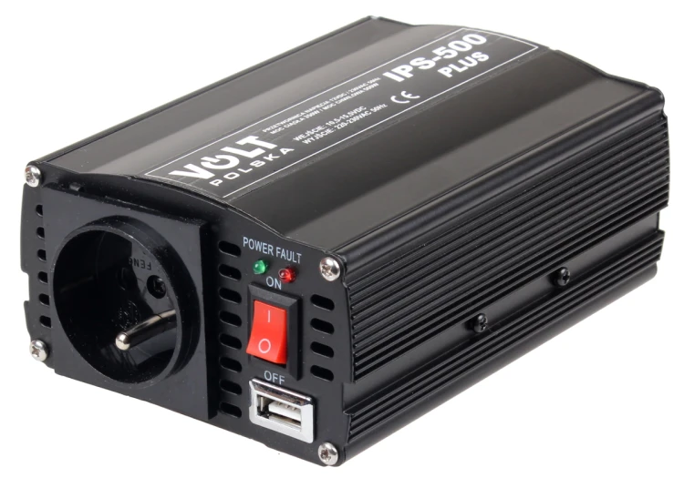 PRZETWORNICA VOLT POLSKA IPS-500 PLUS 12V / 230V 350/500 W-1607621