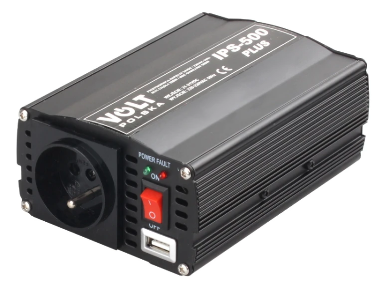 PRZETWORNICA VOLT POLSKA IPS-500 PLUS 24V / 230V 350/500 W-1607624
