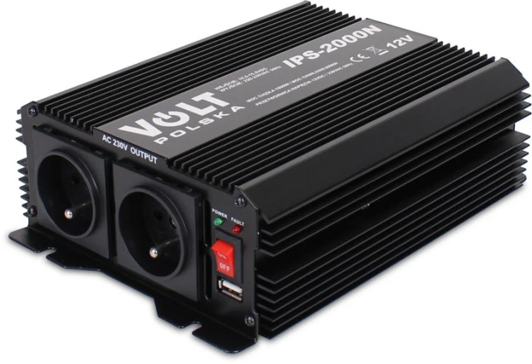 Przetwornica Volt Polska IPS-2000N 12V / 230V 1000/2000W-1830805
