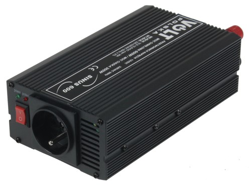PRZETWORNICA VOLT POLSKA SINUS 600 12V / 230V 300/600W-1607656