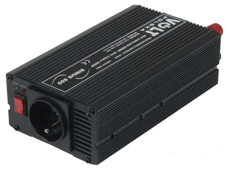 PRZETWORNICA VOLT POLSKA SINUS 600 12V / 230V 300/600W-1607656