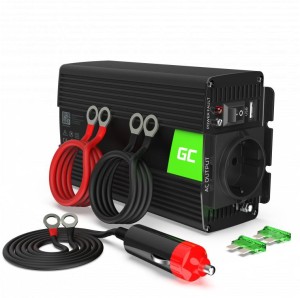 PRZETWORNICA NAPIĘCIA INWERTER Green Cell 12V / 230V 500W/1000W CZYSTA SINUSOIDA INV16-1899568