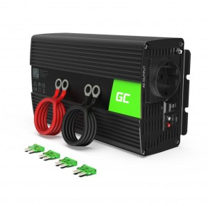 PRZETWORNICA NAPIĘCIA INWERTER Green Cell 12V / 230V 1500W/3000W MODYFIKOWANA SINUSOIDA INV25-1595436