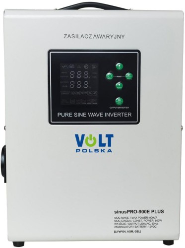 Przetwornica VOLT POLSKA SINUSPRO 900E PLUS 12V 600/900W LiFePO4, MENU-1947997