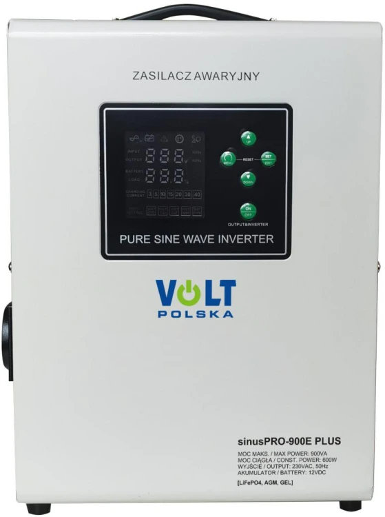 Przetwornica VOLT POLSKA SINUSPRO 900E PLUS 12V 600/900W LiFePO4, MENU-1947997