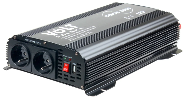 PRZETWORNICA VOLT POLSKA SINUS 3000 12V / 230V 1500/3000W-1891544