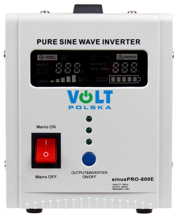 PRZETWORNICA VOLT POLSKA SINUSPRO-800E 12V 500/800W-1610329