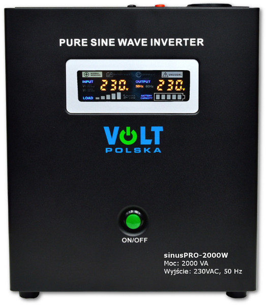 PRZETWORNICA VOLT POLSKA SINUSPRO-2000W 24V 1400/2000W-1891701