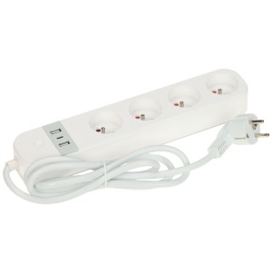 INTELIGENTNA LISTWA ZASILAJĄCA ATLO-WS95U-TUYA (4 GNIAZDA + 2 USB + 1 USB-C) Wi-Fi, Tuya Smart 1.5m-1973865
