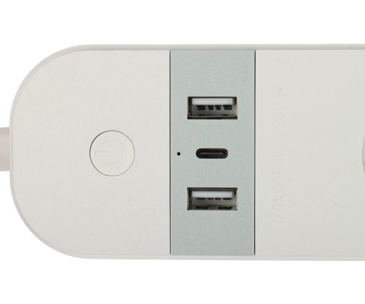 INTELIGENTNA LISTWA ZASILAJĄCA ATLO-WS95U-TUYA (4 GNIAZDA + 2 USB + 1 USB-C) Wi-Fi, Tuya Smart 1.5m-1973868
