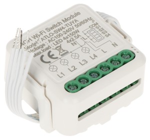 POCZWÓRNY INTELIGENTNY STEROWNIK OŚWIETLENIA LED ATLO-SW4-TUYA Wi-Fi, Tuya Smart-1568791