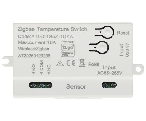 INTELIGENTNY PRZEŁĄCZNIK Z POMIAREM TEMPERATURY ATLO-TS5Z-TUYA ZigBee, Tuya Smart ATLO-1974163