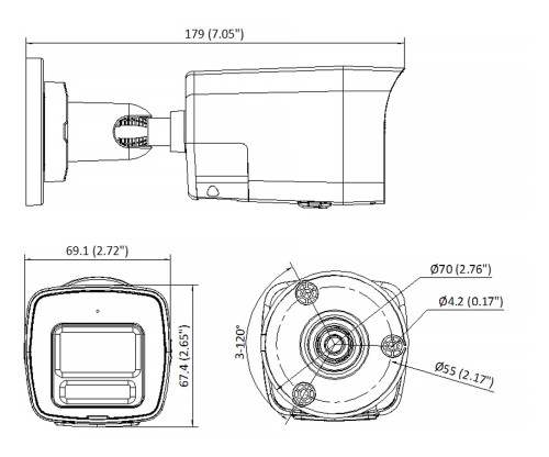 KAMERA IP DS-2CD1063G2-LIUF/SL(2.8MM) Smart Hybrid Light 6Mpx Hikvision-1985090