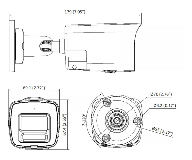 KAMERA IP DS-2CD1063G2-LIUF/SL(2.8MM) Smart Hybrid Light 6Mpx Hikvision-1985090