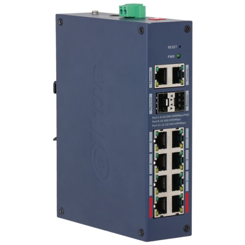 ZARZĄDZALNY SWITCH PRZEMYSŁOWY POE CHS4212-8GT-110 8-PORTOWY + 2X UPLINK + 2X SFP DAHUA-1868887