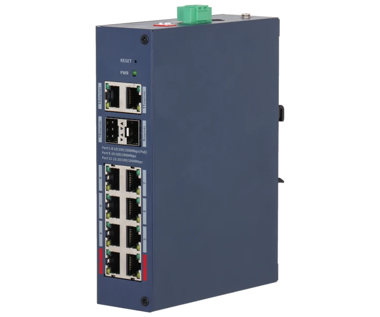 ZARZĄDZALNY SWITCH PRZEMYSŁOWY POE CHS4212-8GT-110 8-PORTOWY + 2X UPLINK + 2X SFP DAHUA-1868888