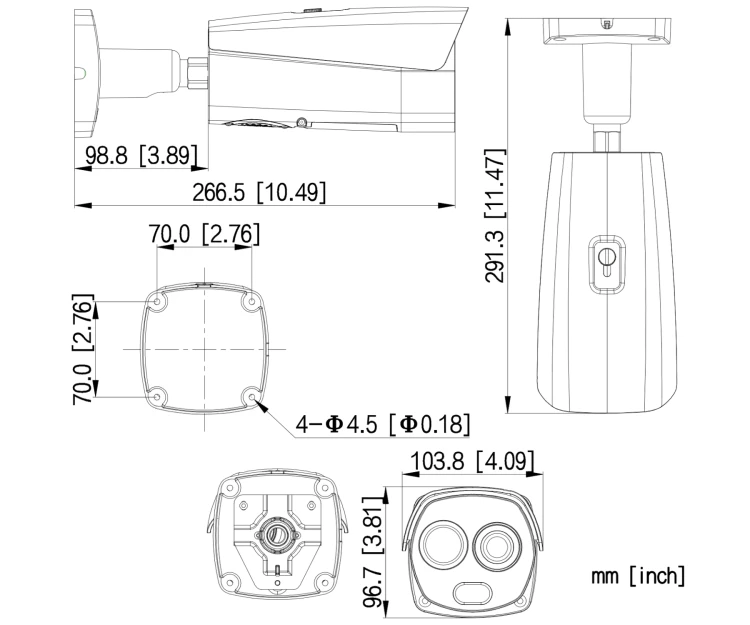 HYBRYDOWA KAMERA TERMOWIZYJNA IP TPC-BF2241-TB3F4-DW-S2 3.5mm - 960p, 4.0mm - 4Mpx DAHUA-1951182