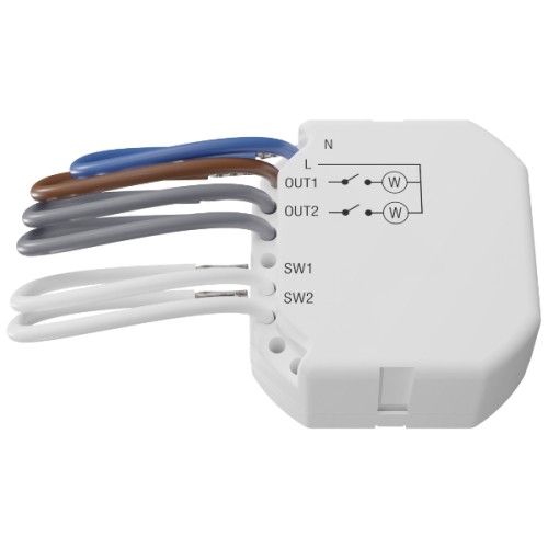 BEZPRZEWODOWY DWUKANAŁOWY STEROWNIK 230V AC ASW-220 (Smart 2-CH Relay) ABAX/ABAX2 SATEL-1971792