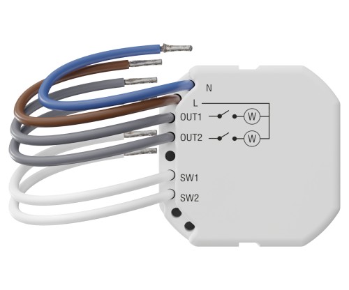 BEZPRZEWODOWY DWUKANAŁOWY STEROWNIK 230V AC ASW-220 (Smart 2-CH Relay) ABAX/ABAX2 SATEL-1971793