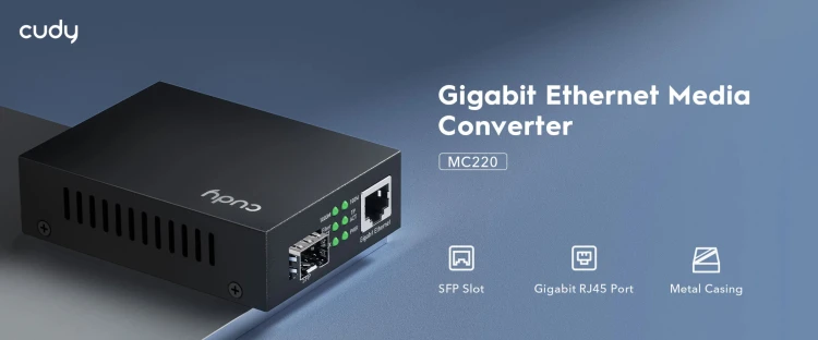 MEDIA KONWERTER SFP MC220 CUDY-1937889