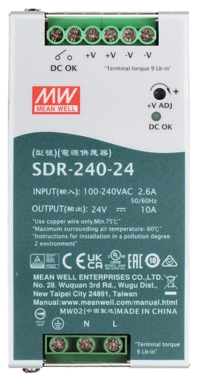 ZASILACZ IMPULSOWY SDR-240-24 MEAN WELL-1669810