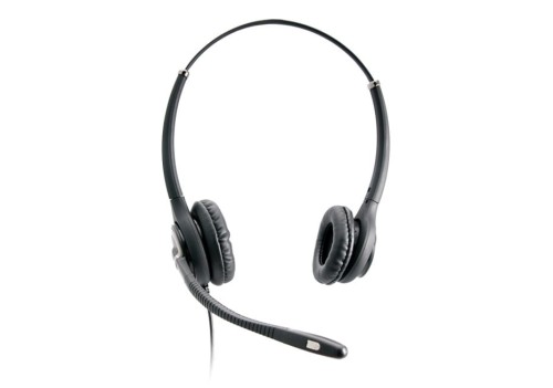 Axtel Elite HDvoice Duo NC – słuchawki Duo – widok z przodu