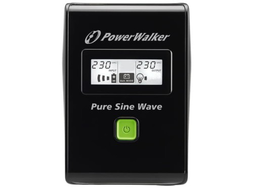 UPS POWERWALKER LINE-INTERACTIVE 800VA 3X IEC 230V, PURE SINE WAVE, RJ11/45 IN/OUT, USB, LCD-1151381