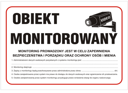 Tablica informacyjna z opisem
