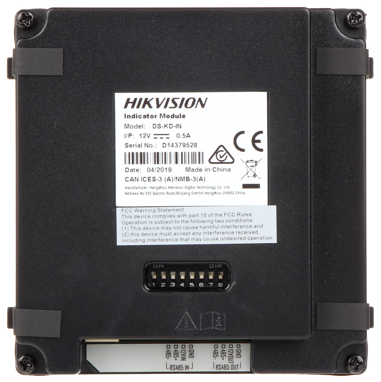 MODUŁ SYGNALIZACJI STANU URZĄDZENIA DS-KD-IN DO MODUŁU DS-KD8003-IME1 HIKVISION-958610