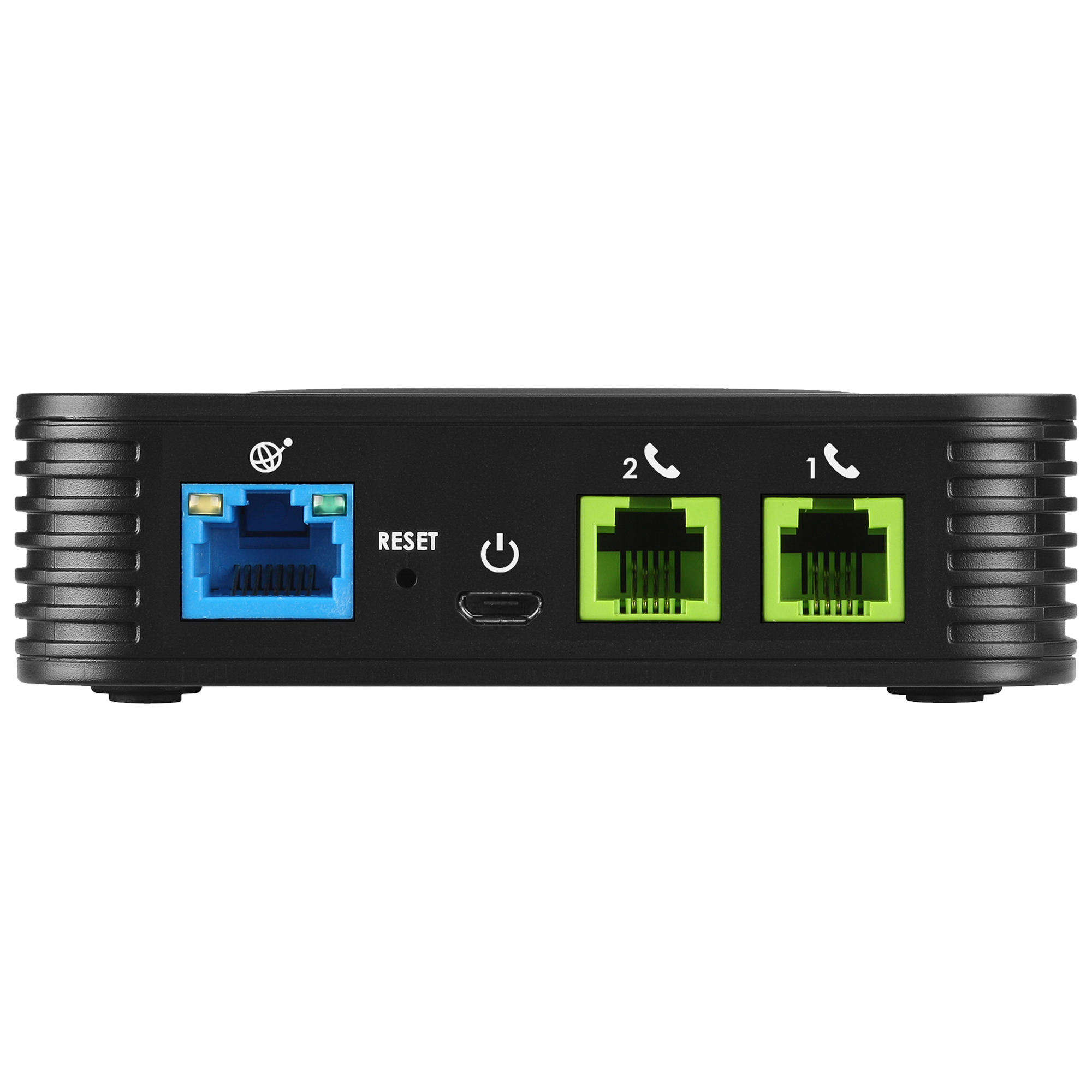 Grandstream HT802 V2 – bramka VoIP – panel złączy