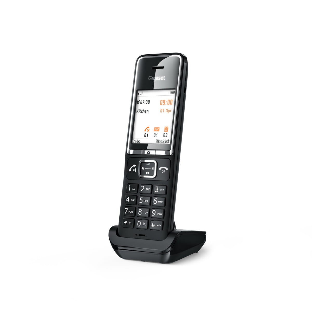 Słuchawka Comfort 550HX Gigaset widok z boku.jpg