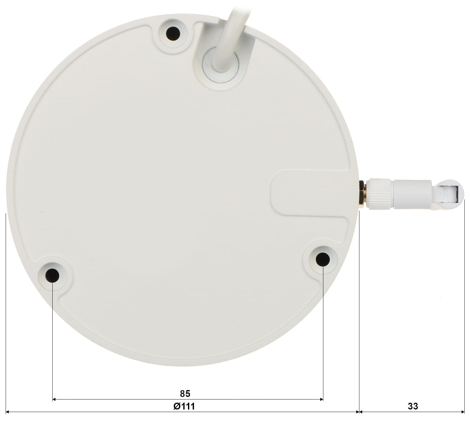 KAMERA WANDALOODPORNA IP IPC-HDBW1230DE-SW-0280B Wi-Fi - 1080p 2.8mm DAHUA-1319320