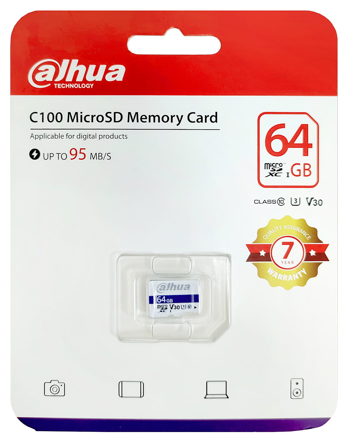 KARTA PAMIĘCI TF-C100/64GB microSD UHS-I 64GB DAHUA-1328379